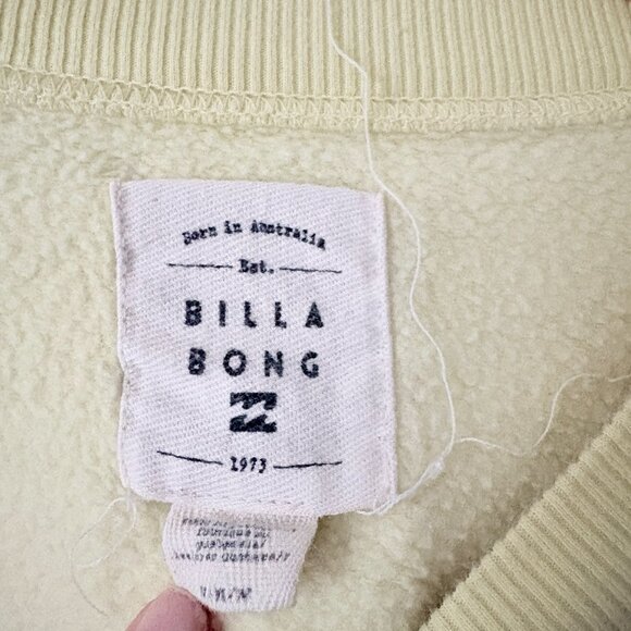 Billabong Ride In Oversized Crew Sweatshirt in Sunspell Yellow Size Medium - Picture 6 of 7